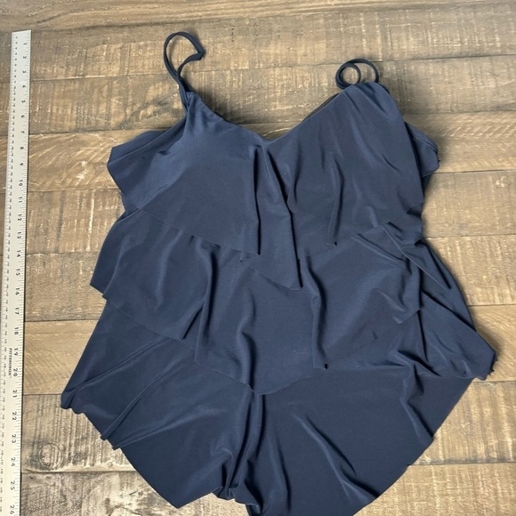 Magicsuit Other - Magicsuit Rita Tiered Layered Slimming Tankini Top Navy Blue Size 16